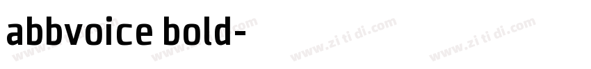 abbvoice bold字体转换